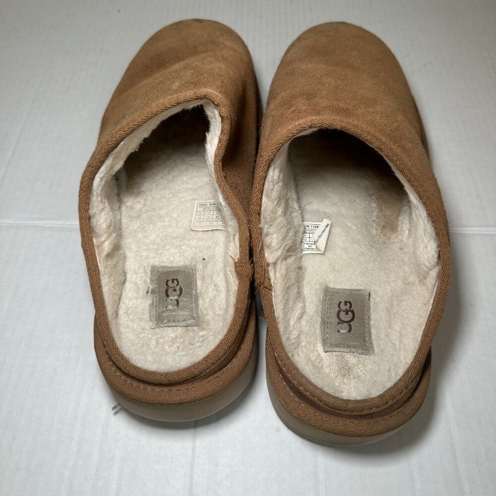 Ugg Tan Suede Slip-On Slippers - Picture 7 of 7